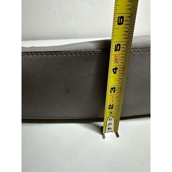 MICHAEL KORS HAMILTON LARGE PEARL GRAY LEATHER SILVER LOCK NS TOTE BAG SEE NOTES - Picture 8 of 15